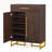 29.52" Wooden Entryway Shoe Storage Cabinet with Doors