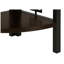 Quatre tablettes d'angle à quatre couches, des tablettes en bois beige et une structure en métal noir, convenant à un usage au bureau-270719007