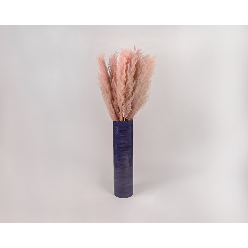 Vase de plancher botanique Inglestone, H 25 po x l 5,5 po x P 5,5 po, Bleu