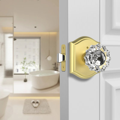 Coolnews Retro Elegant Series Crystal Privacy Door Knobs