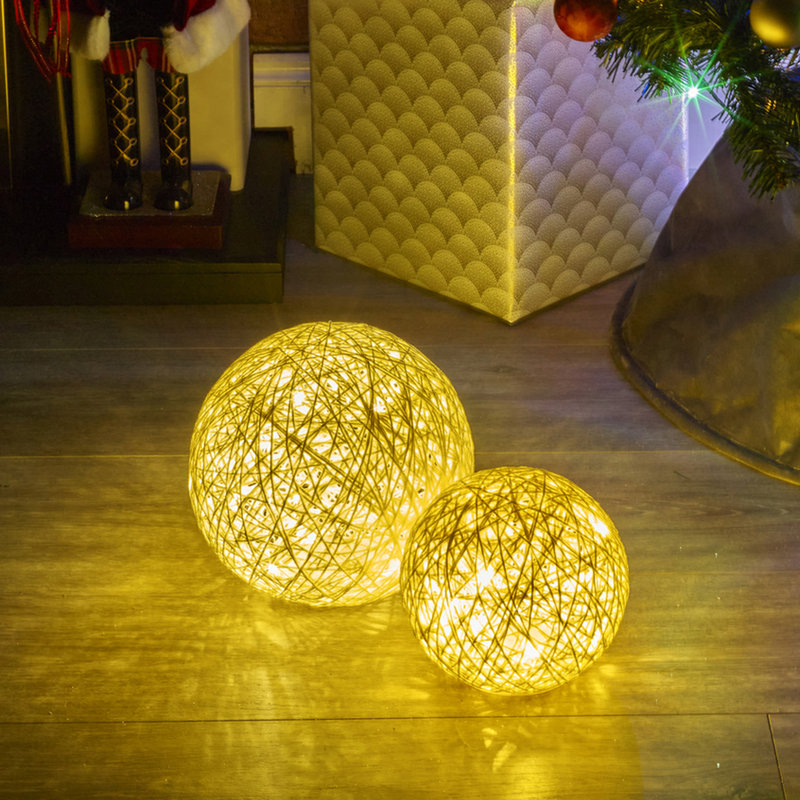 LED Lamp, White Glitter