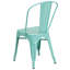 Chaise d'appoint empilable en métal Lily-1652496486