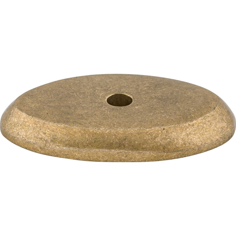 Aspen Oval  Backplate, 1.5" H x 0.875" W x 0.19" D, Light Bronze