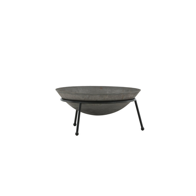 Guccione Round Steel Wood Burning Smokeless Outdoor Fireplace