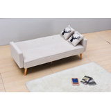 Sindelar 78" Wide Square Arm Convertible Sofa