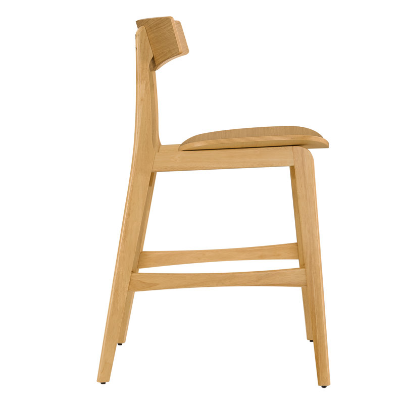 Tabouret de comptoir en bois massif, Chêne