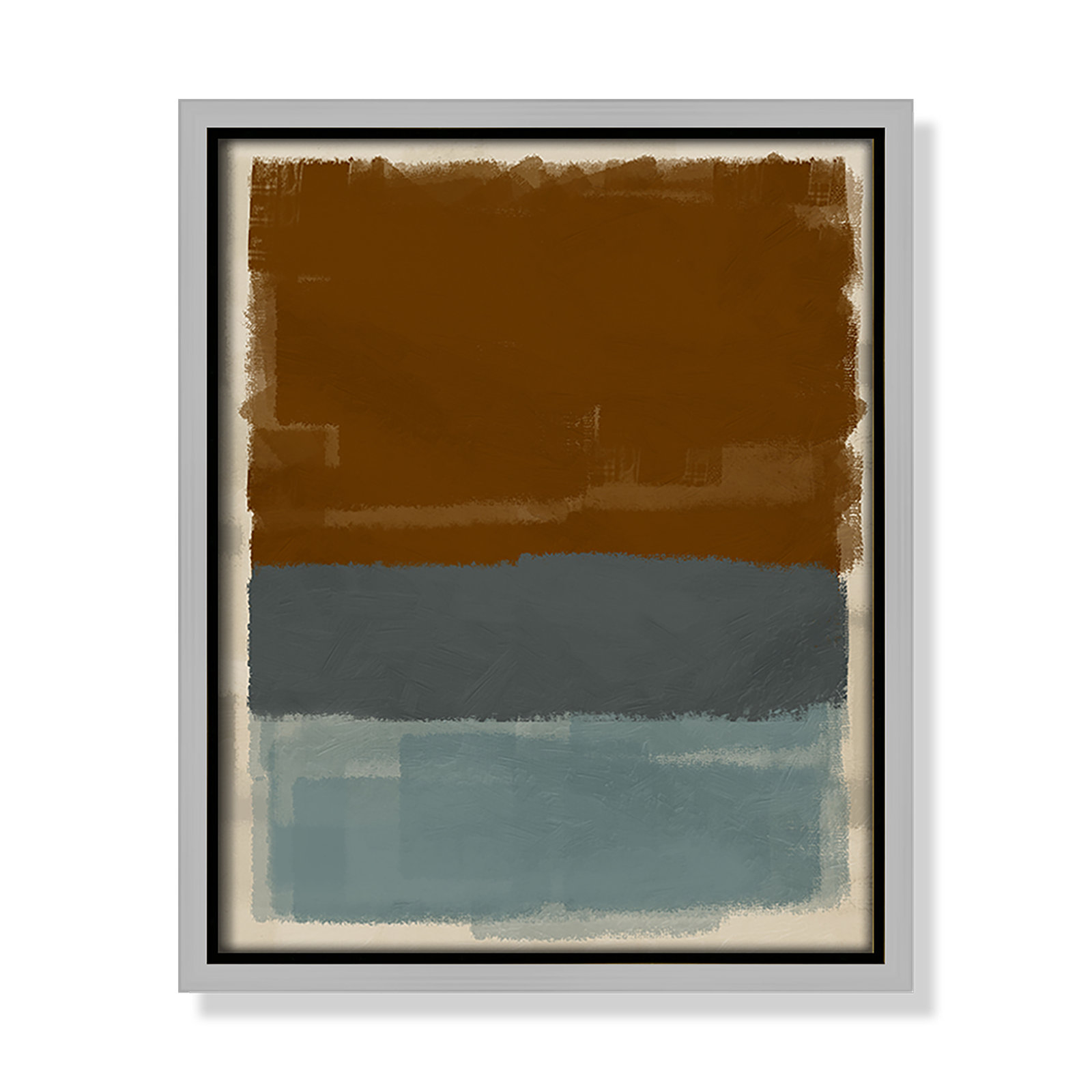 Turbulent Honesty Print by Marcus Prime, 9.5'' W x 11.5'' H, Silver Floater