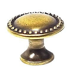 (Paquet de 5) Laiton antique bouton perlé de 1 pouce