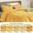 Bedsure Golden Yellow Duvet Cover Queen Size - Soft Double Brushed Bedding Set for Kids & Adults（Set of 3）-109724498-109724469