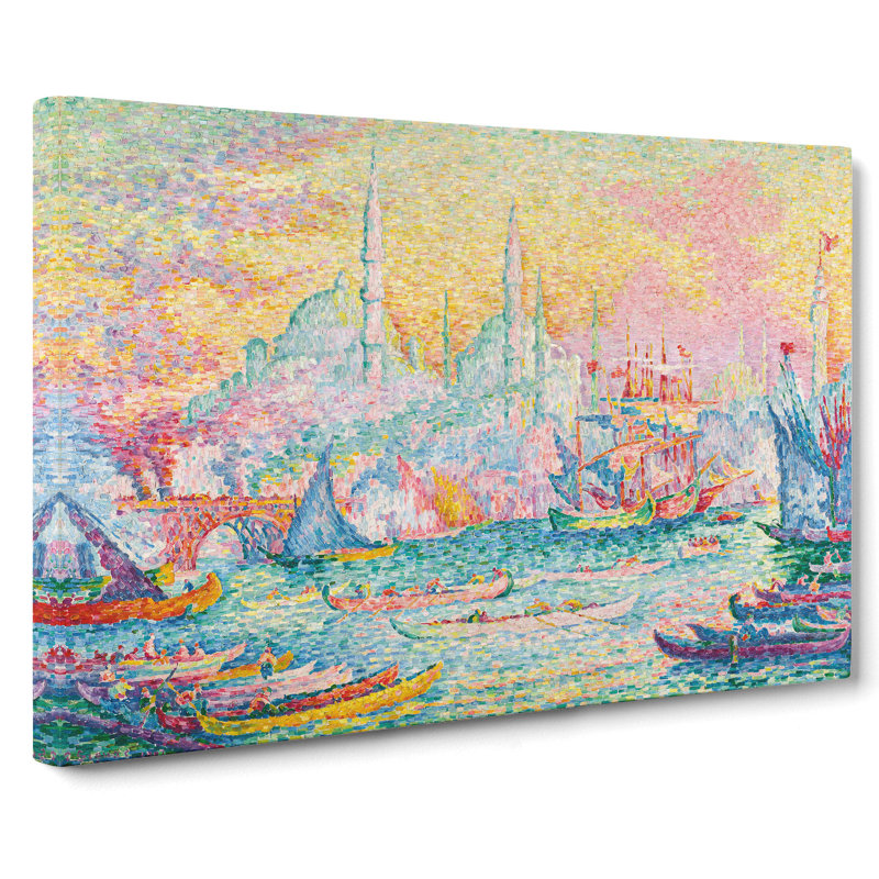 Port Of Constantinople by Paul Signac - Wrapped Canvas Painting, 50cm H x 76cm W x 3cm D