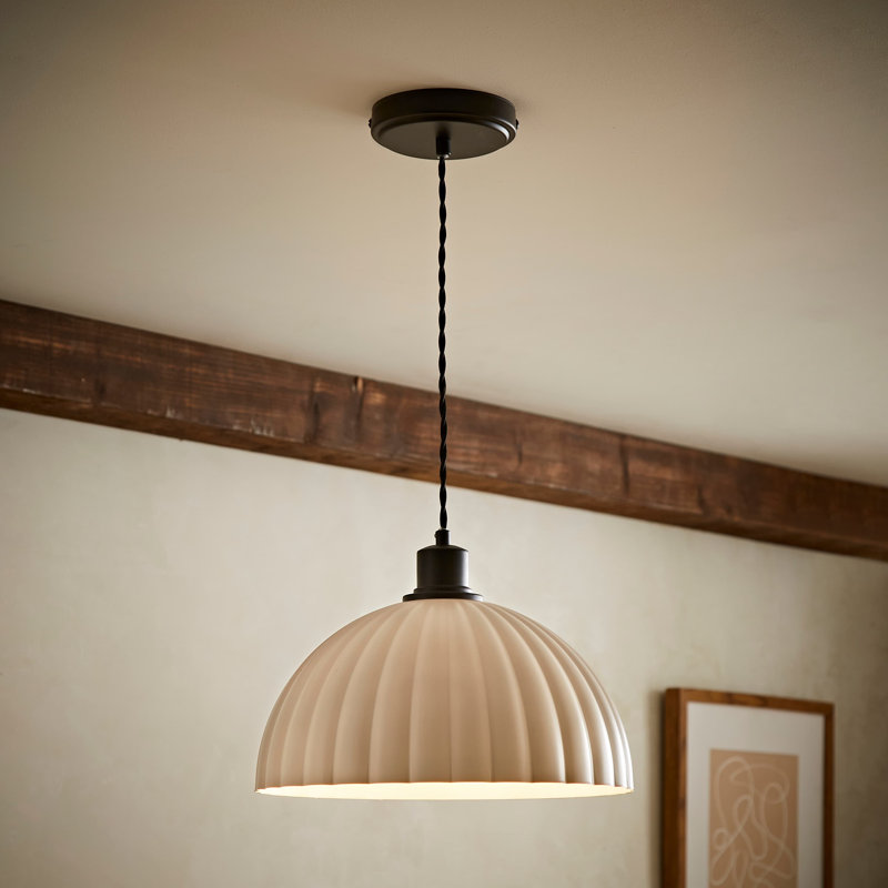 1 - Light Satin Pendant, Matte Black, Yes