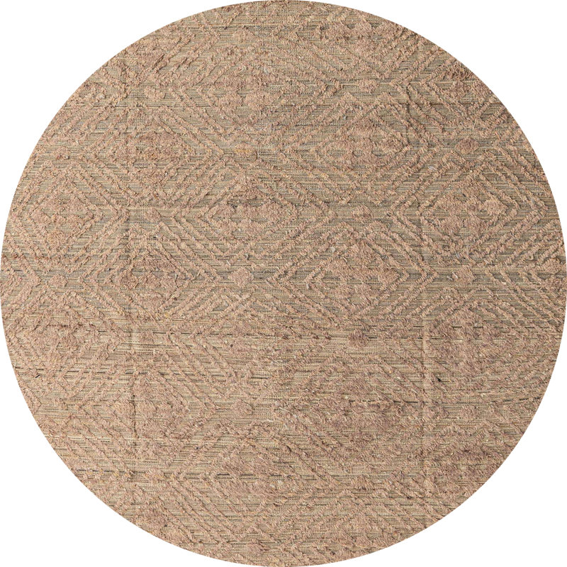 Abstract Indoor Rug, Round 6'