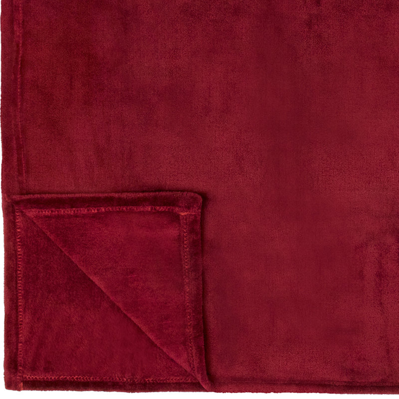 Jeté polaire , 60 po x 80 po, Rouge