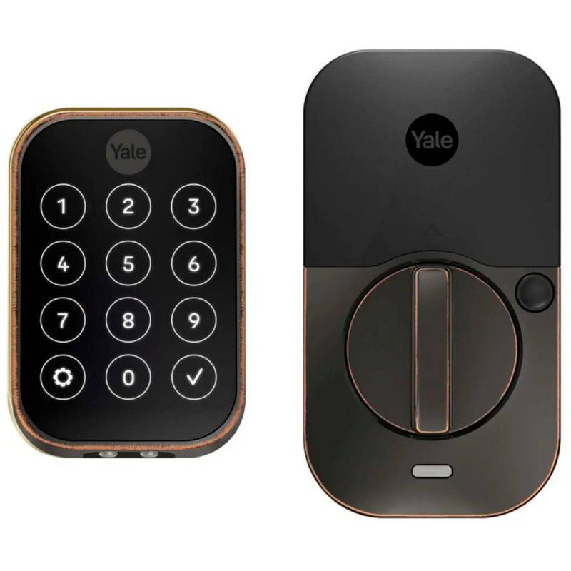 Verrouillage intelligent Wi-Fi Yale Assure Lock 2, Bronze frotté à l'huile