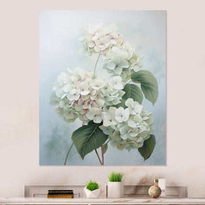 " White Hydrangea Whispering Blooms "