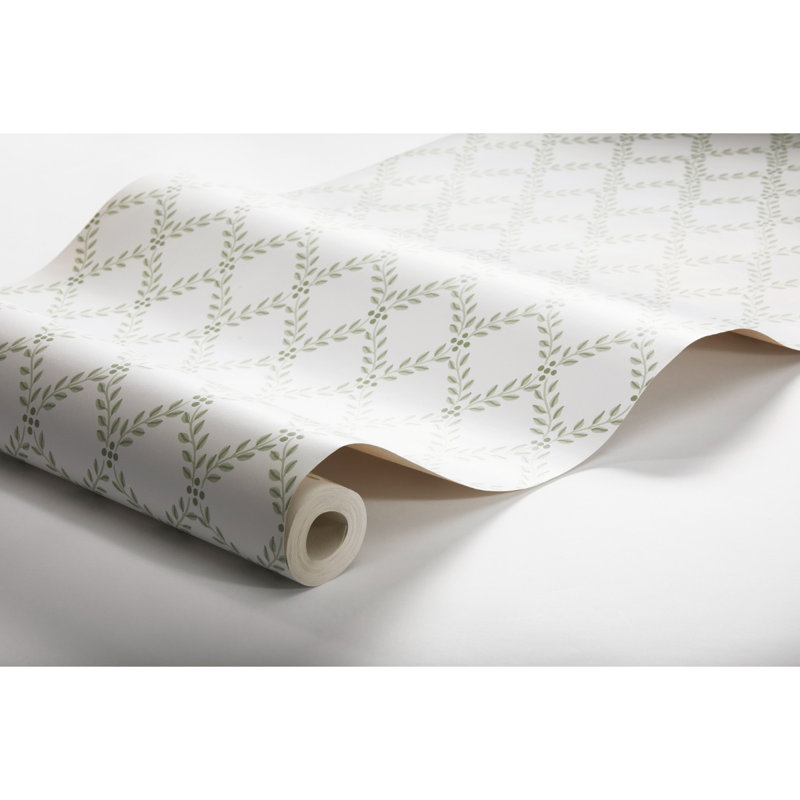 Papier peint feuilles de treillis Borastapeter, Vert