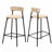 Woven Bar Stools with Back Set of 2-1663645554