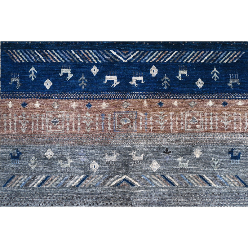 One-of-a-Kind Wool Area Rug Grey