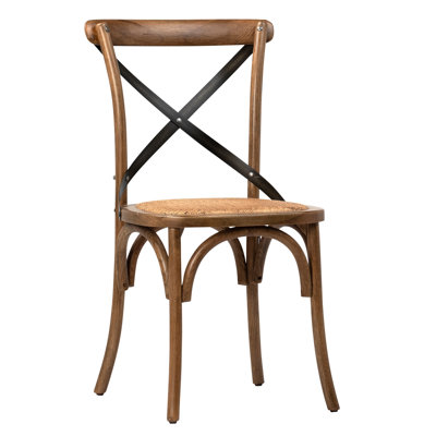 Gaston Oak Wood Upholstered Dining Chair