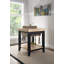 Behling Solid Butcher Block Kitchen Island with Baskets and Storage Shelf-38674588