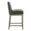 Tabouret de comptoir rembourré en cuir Bethea-115747922-115747924