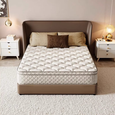 12 Inch Full Size Hybrid Mattress in a Box with Memory Foam & Pocket Springs - Medium Firm for Pressure Relief, Cool Sleep & Zoned Support, CertiPUR-US & OEKO-TEX Certified
