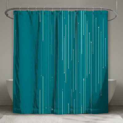 Lines Shower Curtain -  Abstract Bathroom Decor Modern