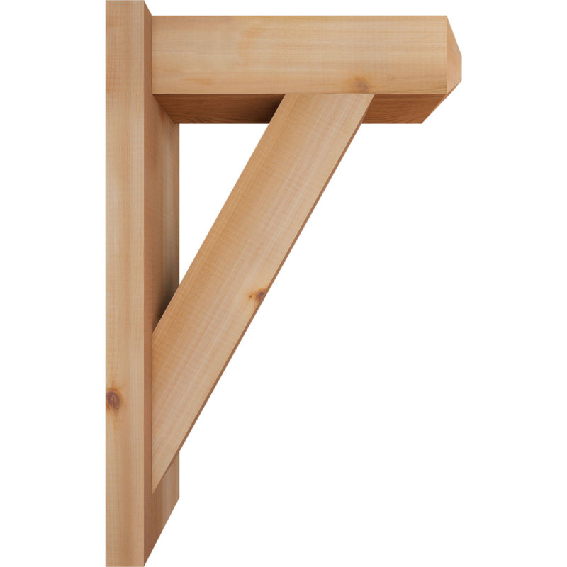 Artisan traditionnel en bois rustique, Cèdre rouge de l'Ouest l 5 1/2 po (lisse), P 16 po x H 24 po