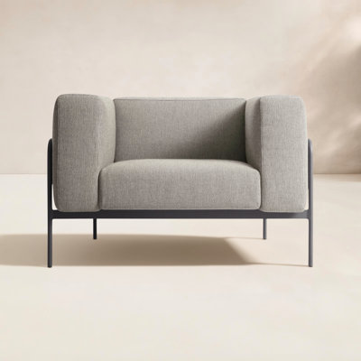 Cache Powder Coated Aluminum Outdoor Lounge Chair