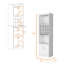 Bar blanc pour installations de conservation et de présentation de vin - 71,1 po x 13,3 po 20 po, 15 tablettes, 2 portes avec rangement de construction, portes, bois d'ingénierie
