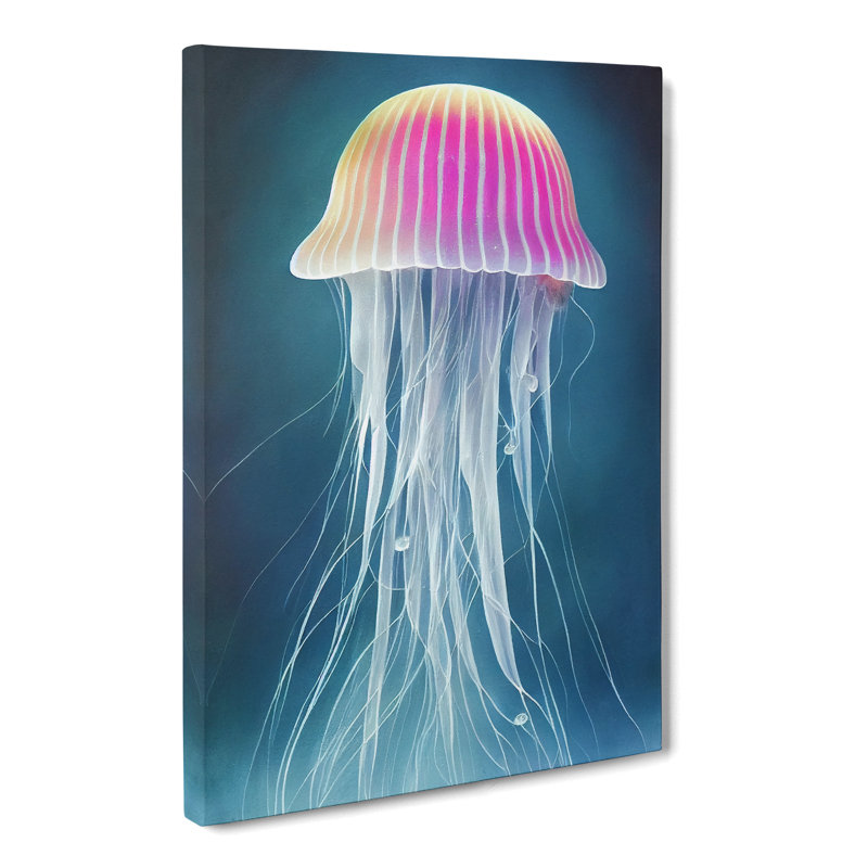 Alvares Jellyfish Vol.2 - Wrapped Canvas, 50cm H x 35cm W x 3cm D