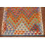 Tapis géométrique en laine Kilim