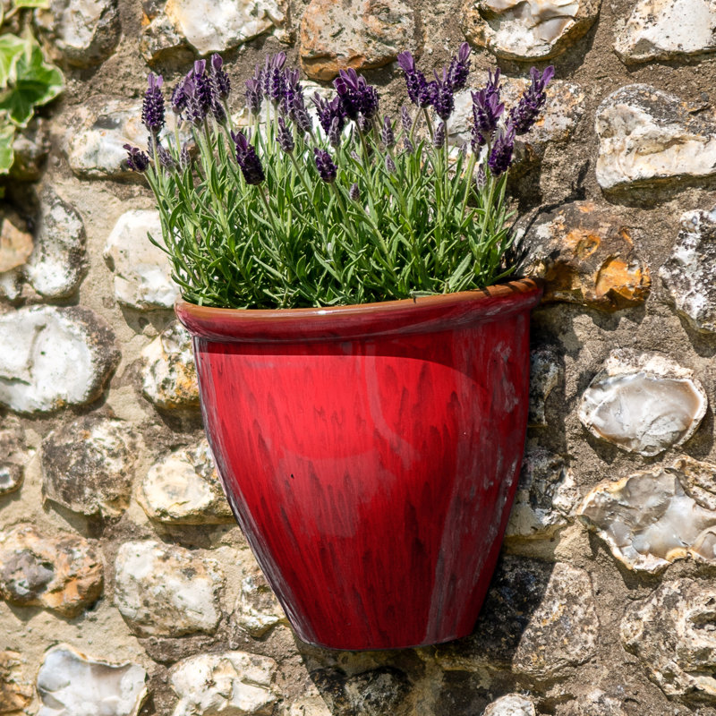 Magdalena Wall Planter, Red