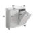 Tilted Laundry Hamper With Removable Basket, Hidden Laundry Hamper, Bathroom Laundry Hamper Storage Cabinet, Free-Standing Home Organizer