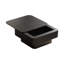 Table basse carrée avec rangement, table basse d'appoint moderne en placage de bois massif pour salon, chambre à coucher, appartement ou bureau, noir, 31,5 po-360378532