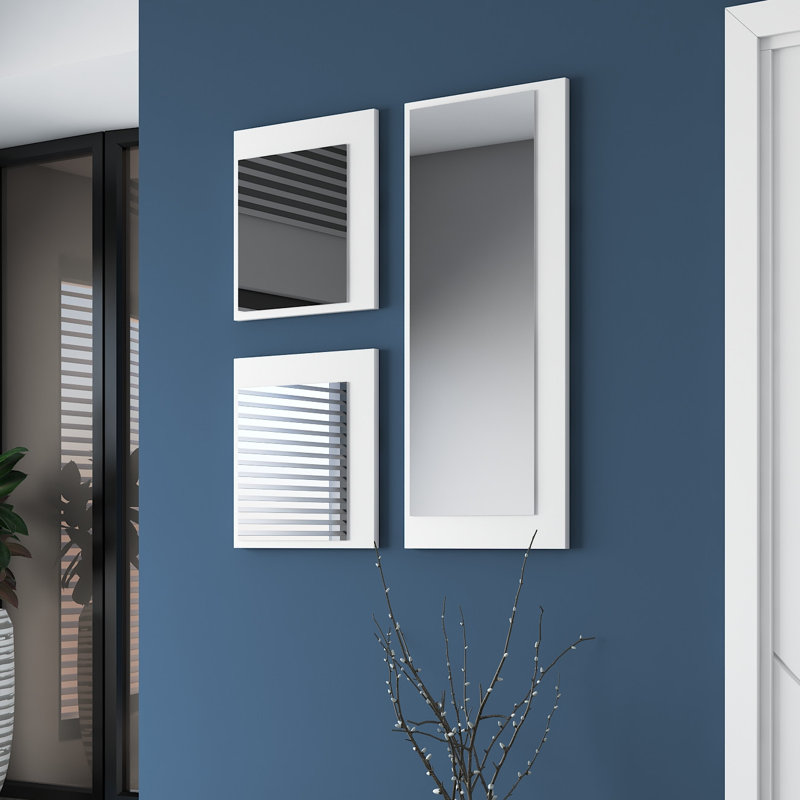 Ensemble de miroirs Fethiye, Blanc
