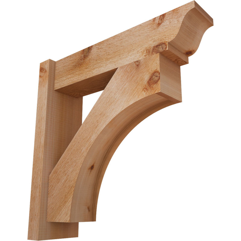Westlake Rustic Wood Traditional Outlooker, 22" D x 22" H, 6" W Western Red Cedar (Rough Sawn)
