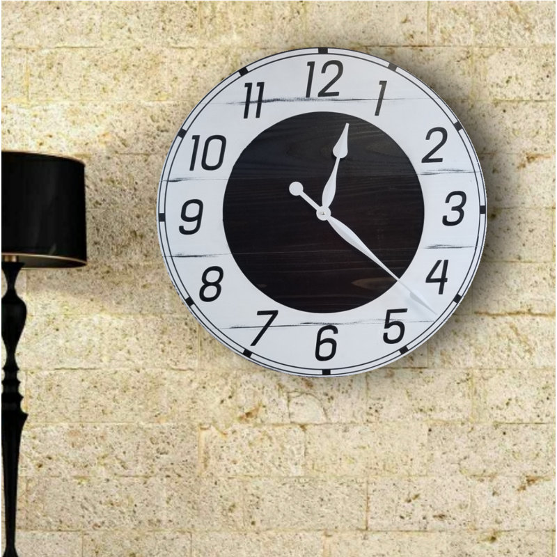 Ares Wood Wall Clock, Large