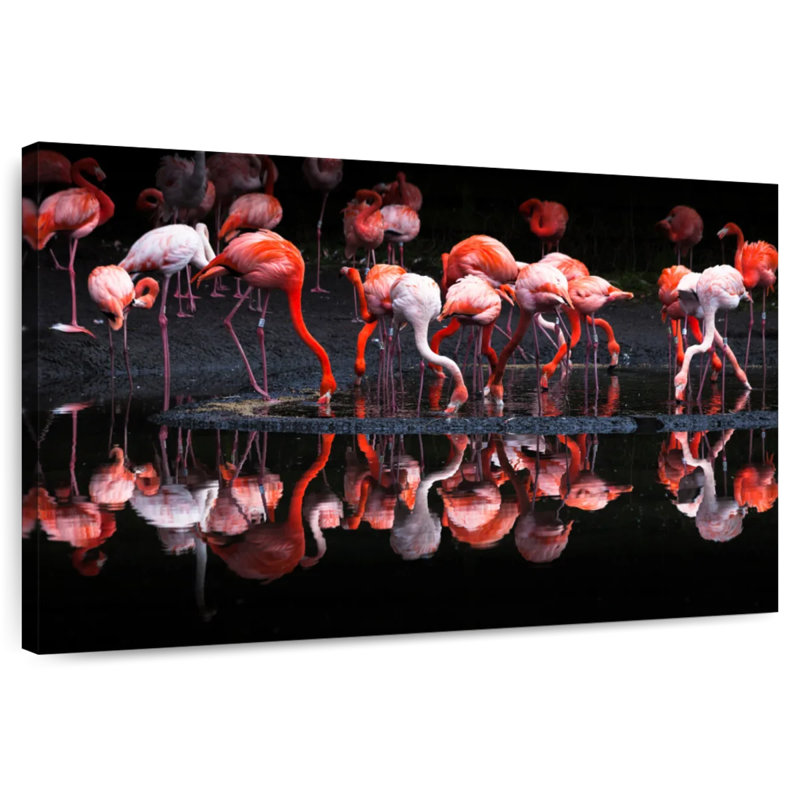 Flamant rose, H 26 po x l 39 po