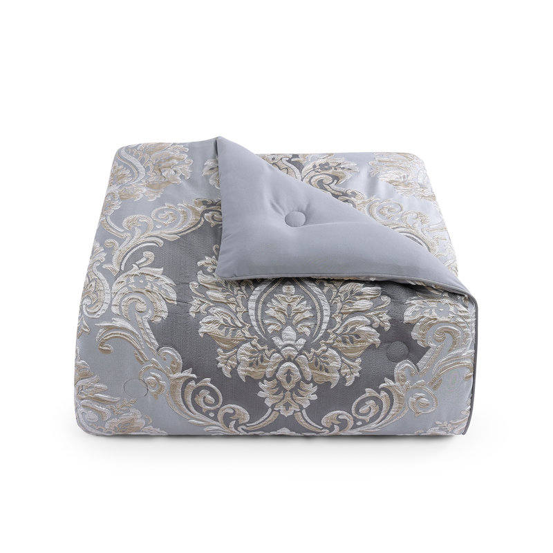 Krista California King 4Pc. Comforter Set Powder Blue, California King Comforter + 2 King Shams