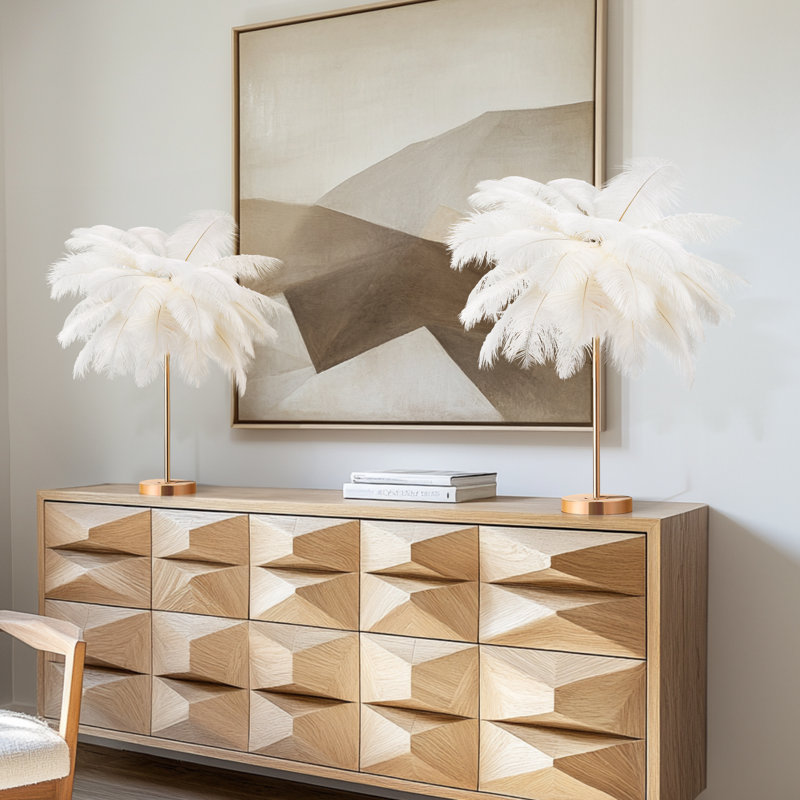 Kerwon Table Lamp, White