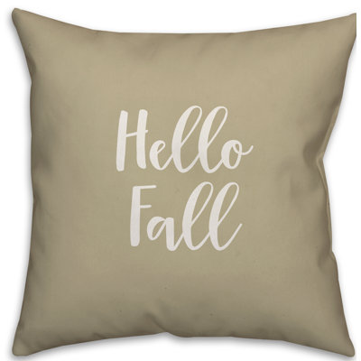  Hello Fall Throw Pillow