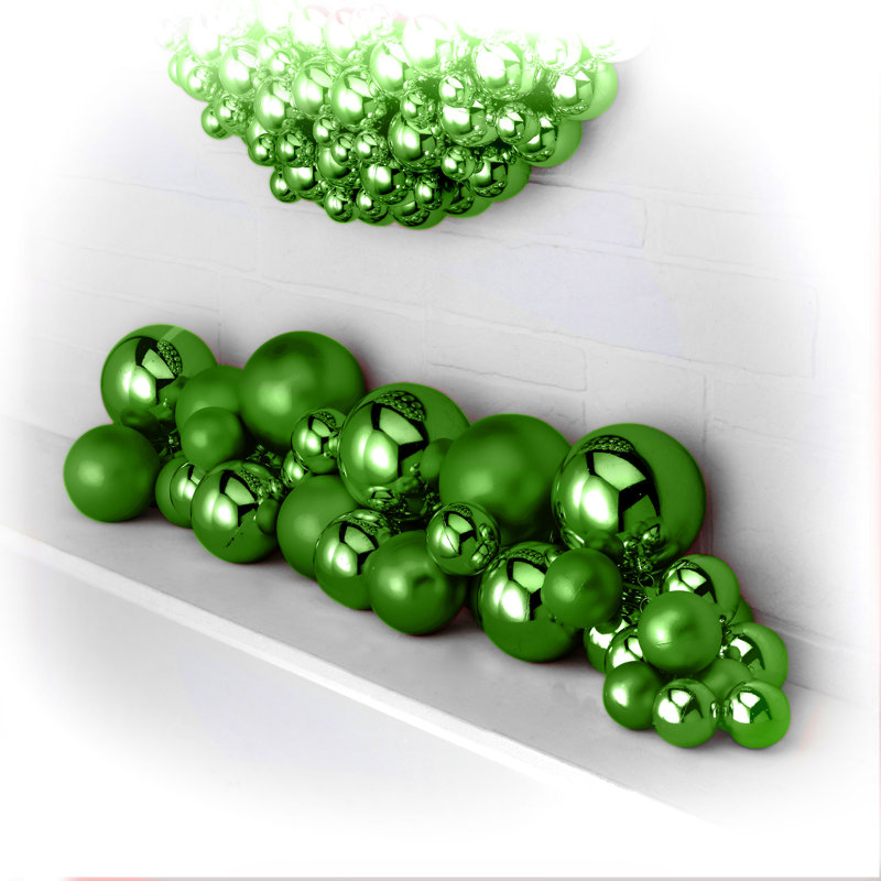 Chute de balle brillante mat 36 po incassable, Vert