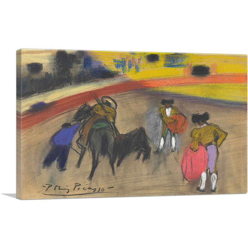 «The Picador 1900» par Pablo Picasso, reproduction d'art sur toile tendue, H 26 po x l 40 po x 1,5 po