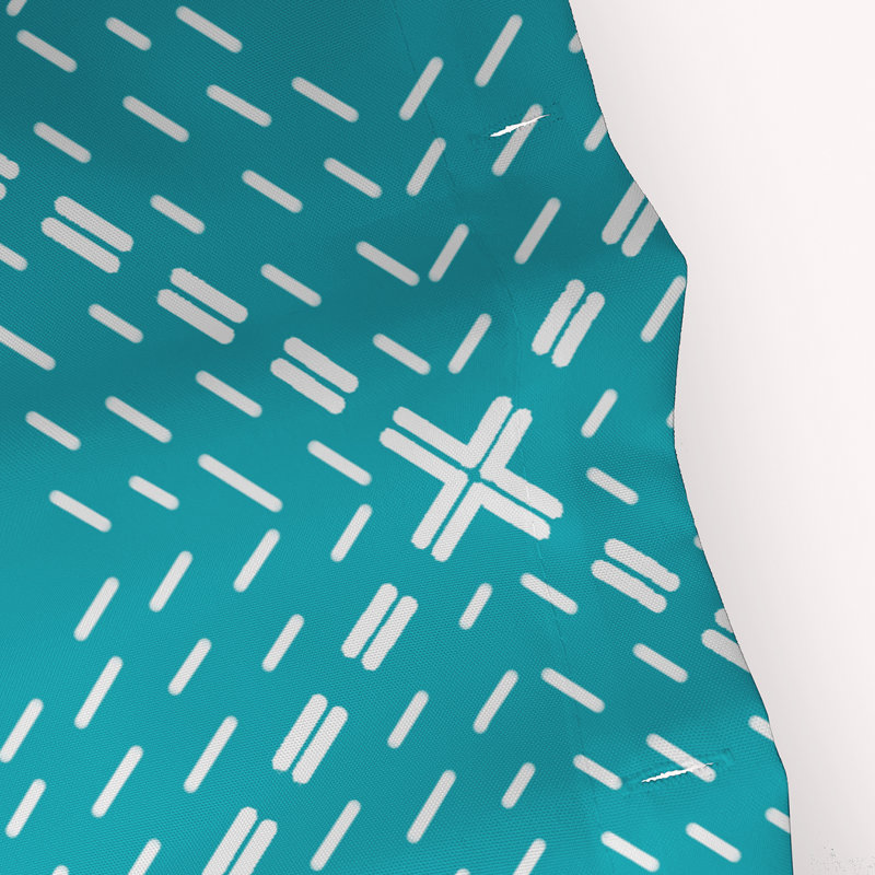 Rideau de douche simple Abbie, Turquoise