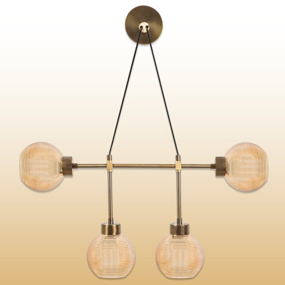 4 Lights Metal Body Wall Sconce