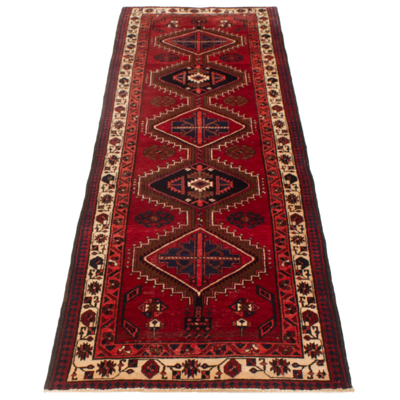 Tapis de couloir unique en laine 3 pi 8 po x 11 pi Auzie