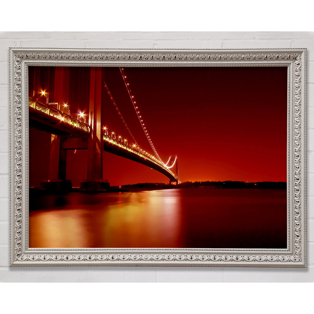 Die Golden Gate Bridge Orange - Einzelner Bilderrahmen Kunstdrucke