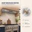 Hotte intégrée 36 po VENFAN, hotte de cuisine intégrée en acier inoxydable avec ventilation puissante de 900 pi³ / min, contrôle tactile et tactile à 8 vitesses, conception convertible à conduit / sans conduit-128902235