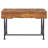Antique Nutmeg And Black 3-Drawer Writing Desk